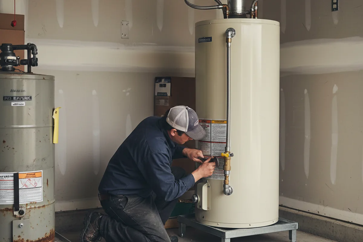 Water heater and shutoff valve replacement in Corpus Christi