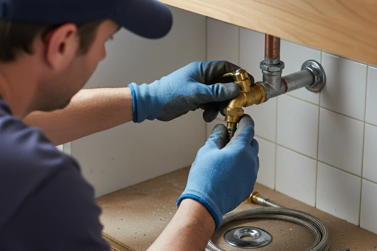 Shutoff valve and fitting work during Emergency Plumbing in Corpus Christi